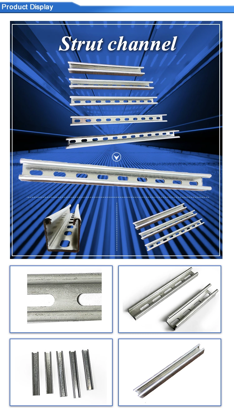 Top Quality Customized strut fitting aluminum u channel profile