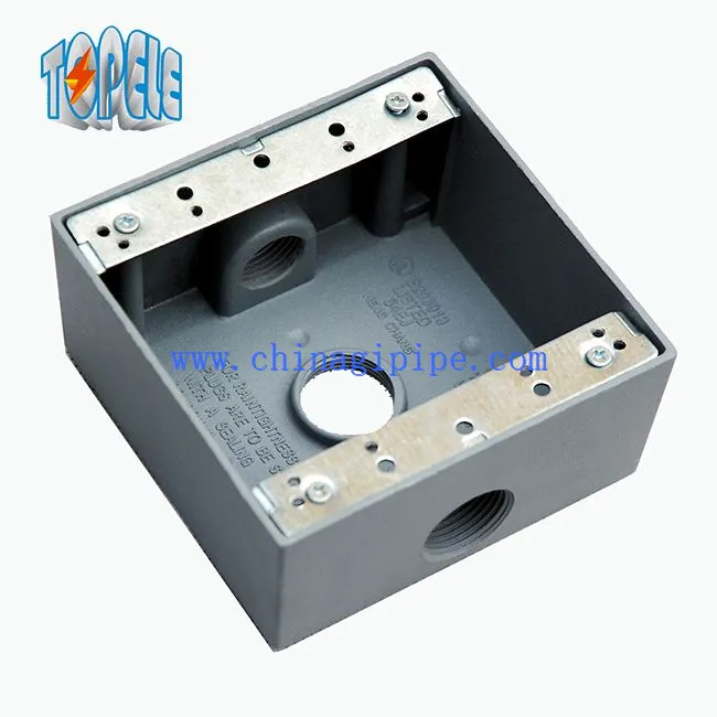 UL Standard Weatherproof Outlet Box - Tveir gangar